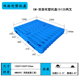 雙面吹塑托盤(pán)1512